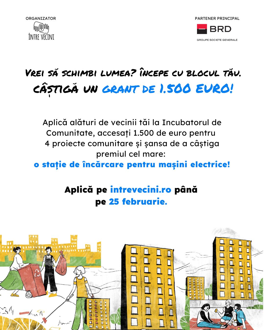 În atenția Asociațiilor de Proprietari - apel de proiecte